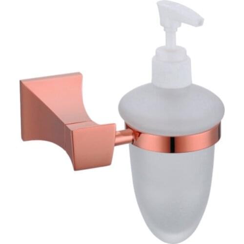 Free shipping Rose gold Finish BATHROOM ACCESSORIES SOAP DISPENSERS