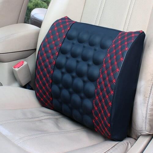 Car Massage Lumbar Cushion Car Electric Massage Cushion lumbar Massage Car Seat Back Cushion Waist support d7
