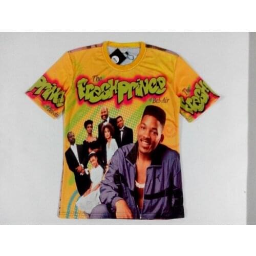 REAL American US SIZE Fresh Prince bel air 3 styles 3D Sublimation Print T-Shirt plus size 3xl 4XL 5XL 6XL