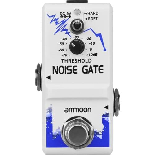 Ammoon Guitar Pedal Single Noise Gate Guitar Effect Pedal True Bypass Zinc Alloy Shell for Guitar Accessories Parts