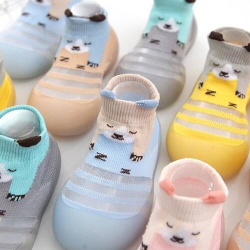 2021 New Summer Baby Boy Girls Shoes Non Slip Rubber Toddler Socks Shoe Kids Zapatos De Verano Calcetines Bebe Recien Nacido