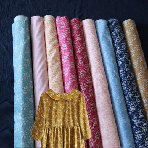 Capel 80S Like Liberty Cotton Poplin Fabric For Kids Baby Sewing Cloth Dresses Skirt DIY Handmade Half Meter Telas Purses
