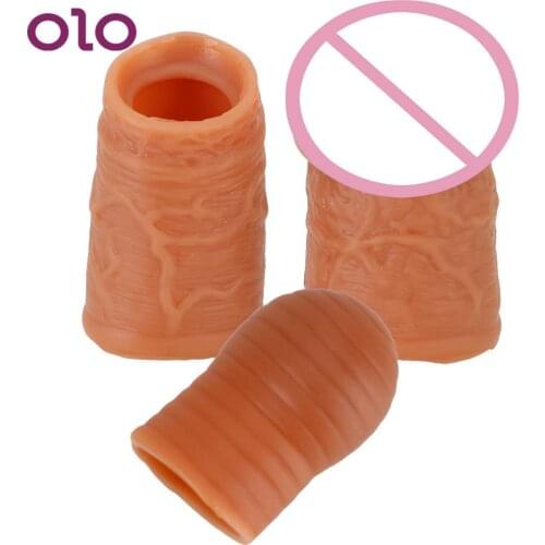 Penis Ring Foreskin Resistance Glans Strap On Dick Enlargement Extender Ejaculation Delay Cock Sleeve Sex Toys For Men