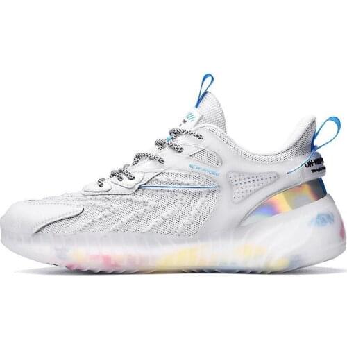 Summer Sports Running Shoes Outdoor Mesh Non-slip Breathable Skateboard Shoes Casual Low-top Round Toe Thick-soled Mens Shoes