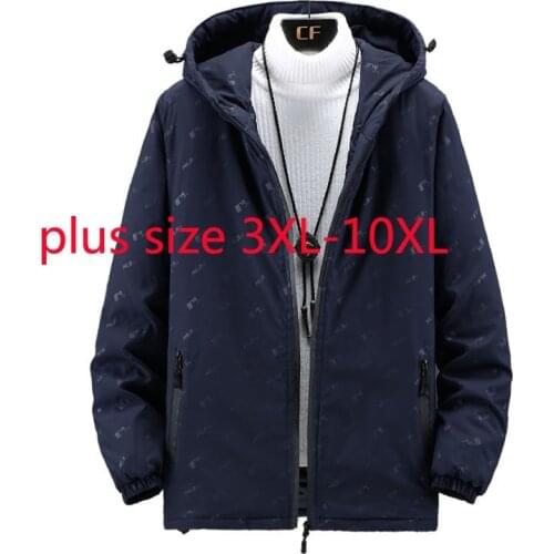 New Arrival Winter Super Large Cotton Padded Jacket Men Windbreaker Coat Fashionable Camouflage Hooded Casual Plus Size 3XL-10XL