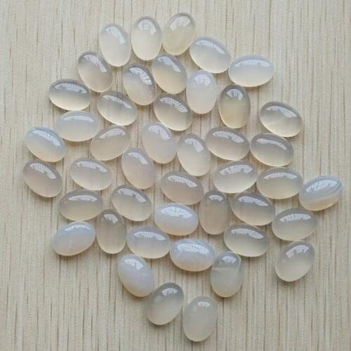 Wholesale 50pcs/lot fashion hot sell good quality natural white onyx Oval CAB CABOCHON 10x14mm beads for jewelry making free