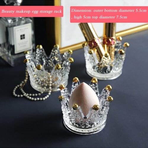 Egg Tool Shelf Make Up Organizer Box a Makeup Bag Organizer Sponge Powder Puff Ball Jewelry Storage Box Door Brushes Makeup Home