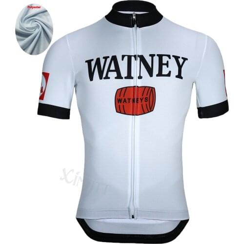 BEER Classic Retro Polyester Mens Cycling Shirt XIMATT White Quick Drying Breathable Mtb Jersey Can Customiz