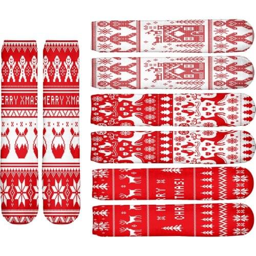 PLstar Cosmos Christmas Snowman Santa Claus Gift Harajuku Streetwear Long Sock Funny 3DPrinted Man/Woman Casual Dropshipping -1