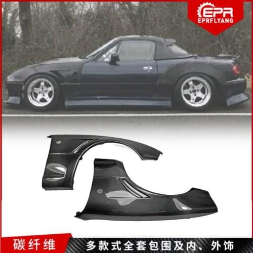 Suit For of Modification Mazda Mx-5 Na6 Na8 Jdm + 20 Mm Carbon Fiber Leaf and Wide Front Sand Board
