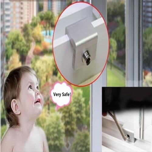 High Quality Move Window Child Safety Lock Sliding Windows Lock Security Sliding Sash Stopper Safe Protective anti-theft Limiter
