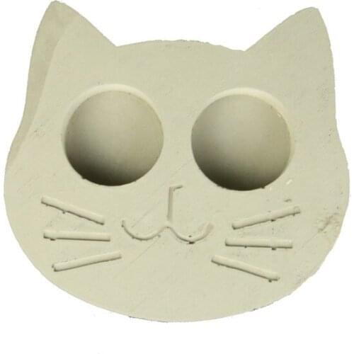 Ercans Garden Concrete Cat Figure candle holder candle and candlestick свеча и подсвечник vela y candelero
