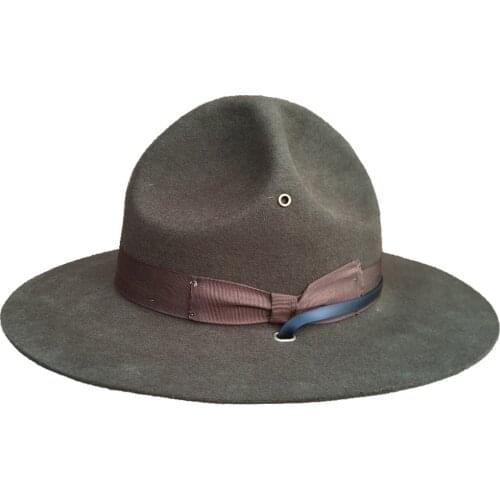 Wool Military Campaign Hat, Drill Sergeant Instructor Hat/ Mountie Ranger Hat