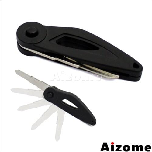 1 Piece Motorcycle Foldable Keys Right Slot Blank Key Folding Flip Key Motorbike Scooter Right Uncut Blade Blank Key