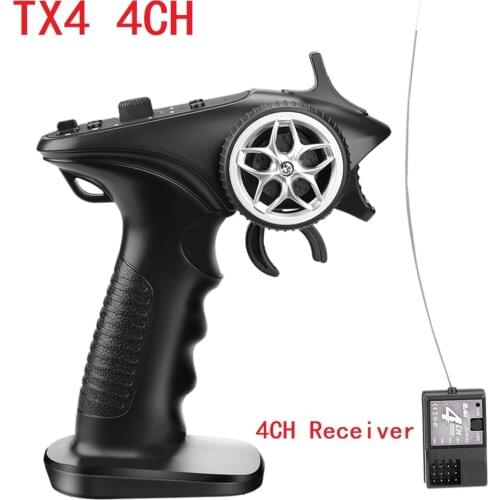 TX4 2.4GHz 4CH Radio system Transmitter Controller remote control w/ Receiver For RC Car Boat PK TG3 FS-GT3B