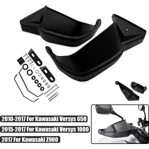 Handle Bar Hand Guard Brush Handguard Protector Wind Shield For Kawasaki Z900 Versys 1000 650 2010 2012 2013 2014 2015 2016 2017