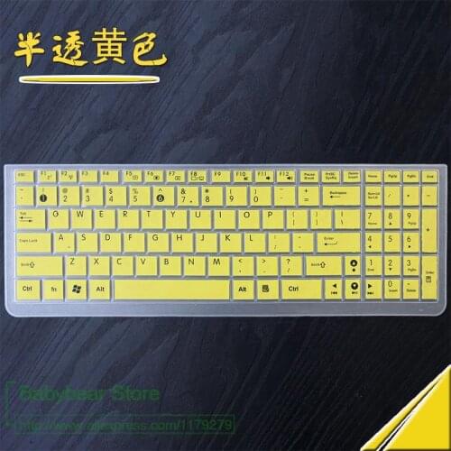 15.6 inch Notebook Silicone Protective Keyboard Cover for Asus K56 K501L K550 K552 K555 K70 K751L N50 N51 N53 N56 N501J N550