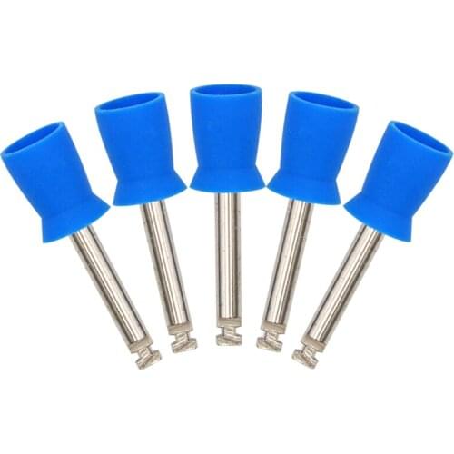 100pcs Dental Polishing Cup Lab Latch Flat Type Rubber Tooth Polish Polishing Brush Prophy for Low Speed Handpiece Oral Hygiene