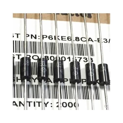 100pcs/lot P6KE6.8CA DO-15 6.8V Bidirectional TVS TVS Diode New original