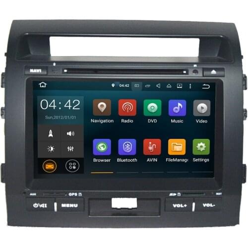 2G RAM 9 inch Android 7.1 System GPS Navigation System with DVD Stereo Media Auto Radio For Toyota Land Cruiser 2008-2012