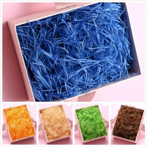50g Colorful Shredded Crinkle Paper Raffia Candy Boxes DIY Gift Box Filling Material Wedding Marriage Home Decoration