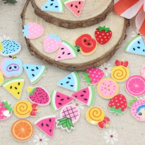 50pcs/lot mix color flatback resin kawaii accessory DIY handmade materials Hairbow Phone decoration