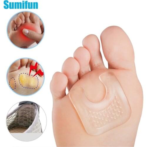 6pcs Toe Protector U-Shaped Gel Reusable Callus Pads Waterproof Foot Corn Protection Sticker Reduce Rubbing Skin Callus Cushions