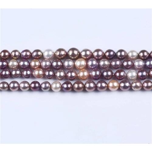 APDGG Natural Pearl 11-14mm mixed color edison pearl strands loose pearls beads women lady jewelry DIY