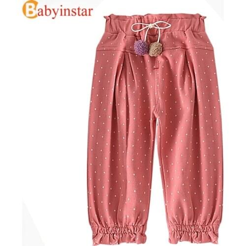 Babyinstar Baby Girls Pants Kids Girls Trousers Children Star Print Pencil Pants Toddler Pants Baby Girls Clothing Kids Pants