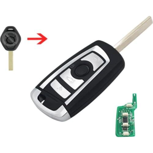 CAS2 Modified Flip Remote Key 315/433/868MHZ ID46-PCF7953 Chip for BMW 3 5 7 E38 E39 E46 M5 X3 X5 E65 4 Button Fob