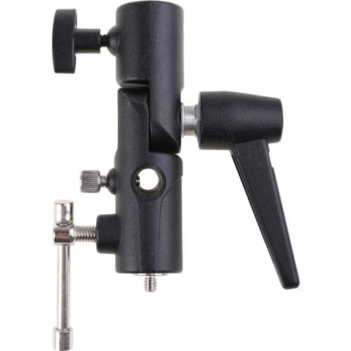 H-Shape Metal Holder Flash Bracket Adapter Adjustable Light Stand Mount Tripod