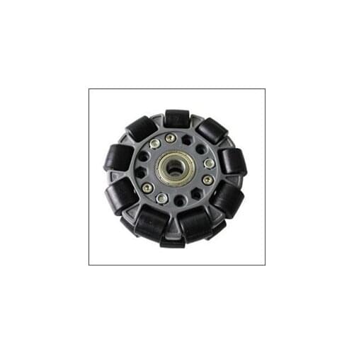 100MM DOUBLE PLASTIC OMNI WHEEL W/CENTRAL BEARINGS 14060