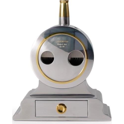 JIFENG Table Multifunctional Stainless Steel Dual Blades Cigar Cutter Super Sharp Cutting Hole Tobacco Cutting Cigars Fit COHIBA