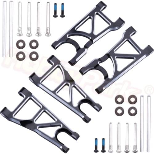 Hobbypark Aluminum Suspension Arms Set (Front & Rear) for Arrma 1/10 Granite 4X4, Big Rock, Senton