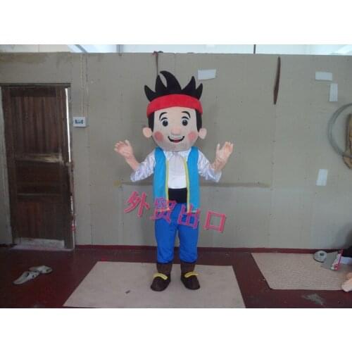 Jake Mascot Costume Adult Character Costume Jake and the Neverland Pirates
