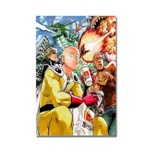 Lot style Choose Anime One Punch Man Art print Silk poster Home Wall Decor
