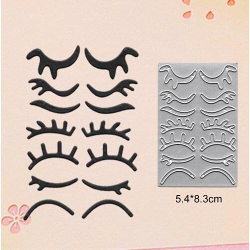 Eyelash Metal Cutting Dies For Scrapbooking New 2021 Troqueles Stamps And Planner Dies Embossing Folder Cut Stencil