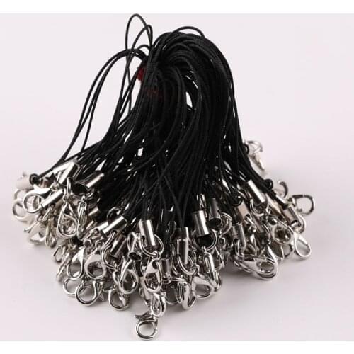 Mobile phone cord buckle lobster buckle double circle diy handmade beaded bag hanging jewelry metal material accessories sling