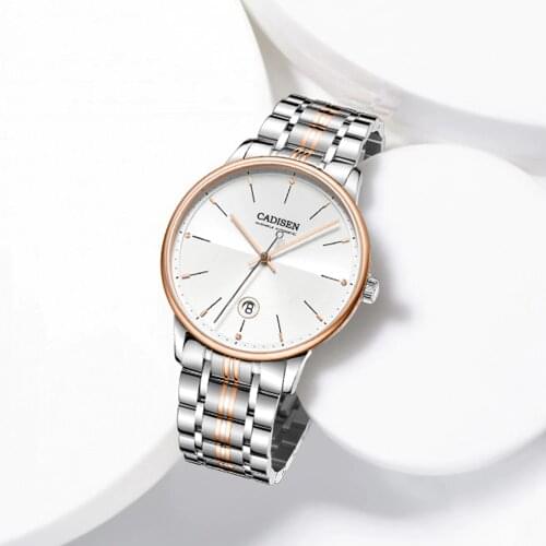 CADISEN Sapphire Automatic Mechanical Watch Men Japan NH35 Movement Top Brand Luxury Men Watches Waterproof Relogio Masculino