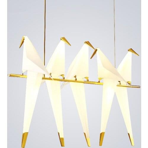 NORDIC LED PENDANT LIGHTS POSTMODERN ACRYLIC BIRD HANGLAMP FOR LIVING ROOM BEDROOM DINING ROOM HOME DECOR LUMINAIRE SUSPENSION