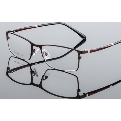 Men Alloy Glasses Frame Clear Fashion Myopia Optical Computer Transparent Spectacles Glasses Male 4 Colors High Quality #9882