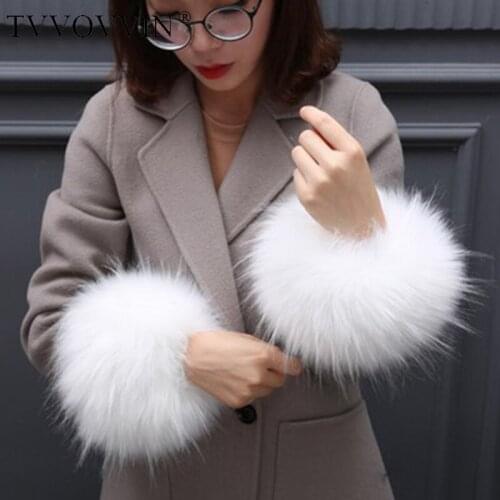 TVVOVVIN Women Multicolor Imitate Fox Fur Wristband Bracelet New Temperament Fashion Tide All-match Spring Autumn 2020 F946