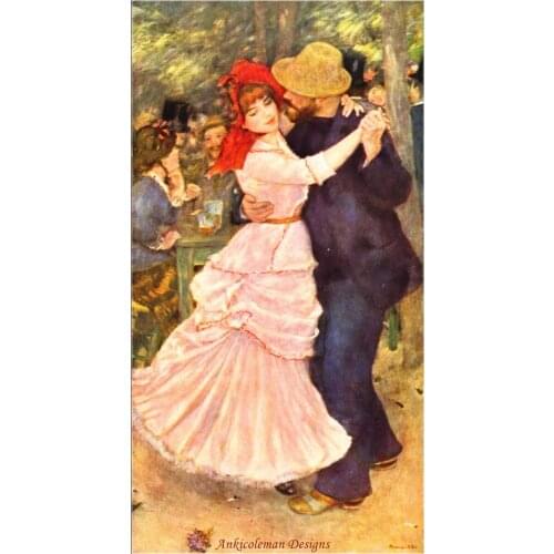 Needlework for embroidery DIY French DMC High Quality - Counted Cross Stitch Kit 14 ct Oil painting - Dance at Bougival