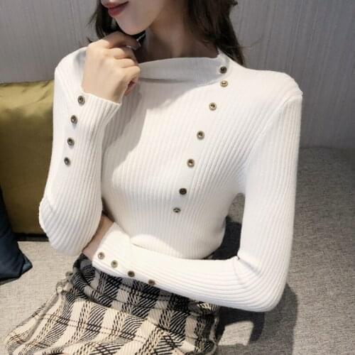 Turtleneck Sweater Women Spring Autumn Solid Knitted Pullover Slim Soft Jumper Sweater Pull Femme
