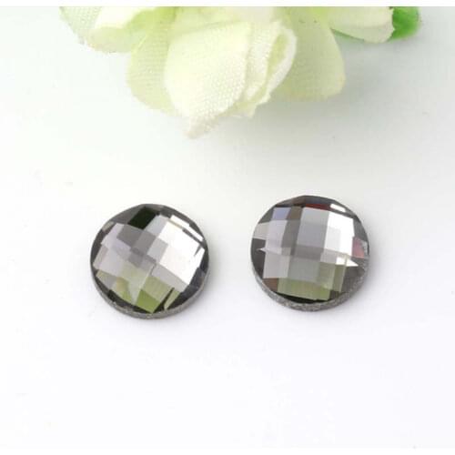 1pack Flat Back Glass Cabochon 6/8/10/12/14/16/18/20 mm Multicolor Crystal Cabochon Cameo Cover For DIY Pendant Jewelry Findings