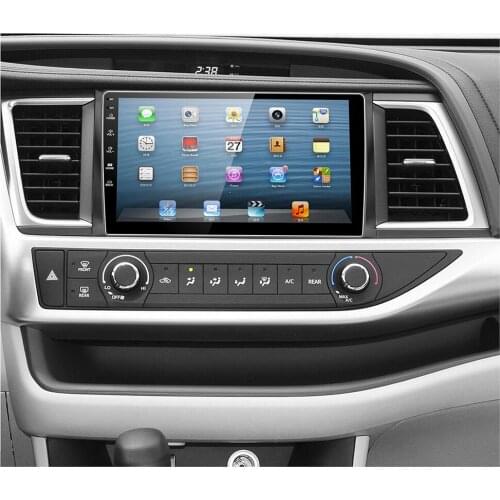 10.1 Inch Car Fascia For Toyota Highlander 2015 Fascias Audio Fitting Adaptor Panel Frame Car DVD Frame Dashboard