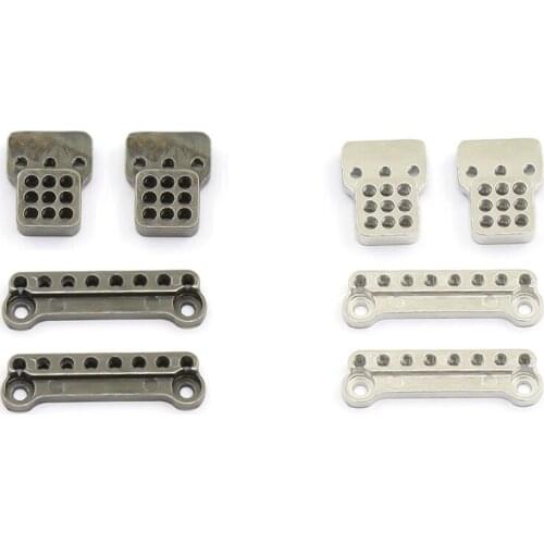 4Pcs Metal Adjustable Shock Absorber Bracket Extender Seat for MN D90 MN-90 MN99S RC Car Upgrade Parts Accessories