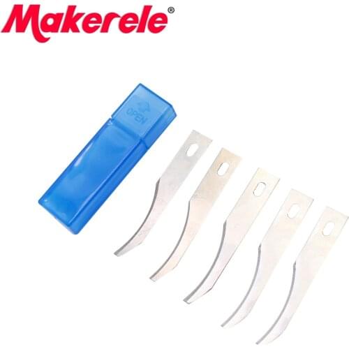 5 pcs bent Blades Wood Carving Tools for Engraving Craft Sculpture Knife Scalpel Cutting Tool PCB Repair