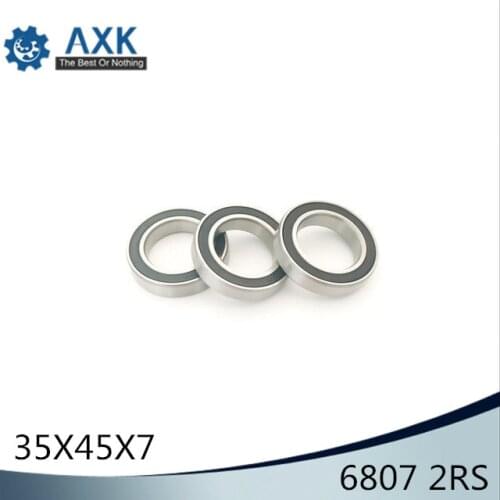 6807-2RS ABEC-1 (10PCS) 35x47x7 mm Metric Thin Section 6807 2RS Ball Bearings 6807RS 61807RS