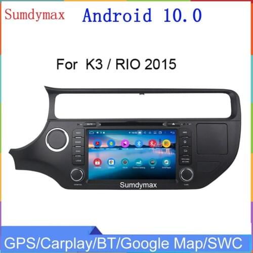 8inch touch screen android10 car radio for KIA k3 RIO 2015 2016 car multimedia gps navigation player Carplay WiFi Headunit